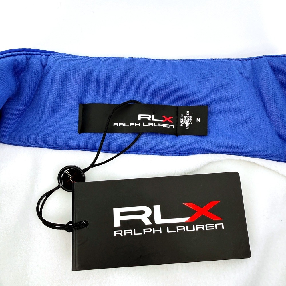 RLX Ralph Lauren Women's White Blue Golf Pullover Jacket Quarter Zip NWT - Picture 5 of 16